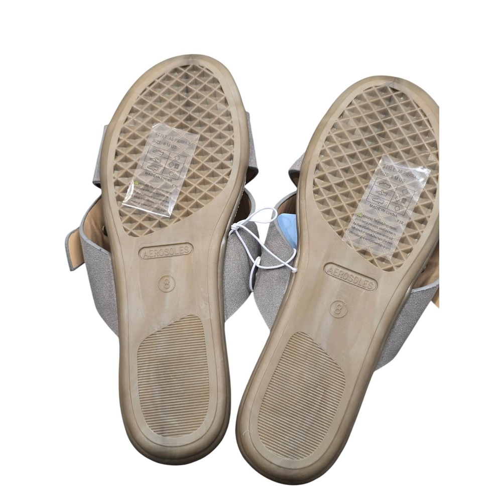 Aerosoles Gray Comfort Slide Sandals 
Casual Minimalist Athleisure Size 8 New - Picture 2 of 6